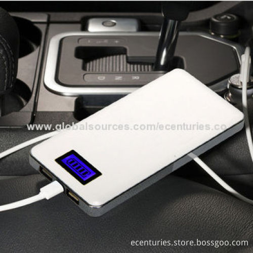 12,000mAh power bank with big capacity with LED display